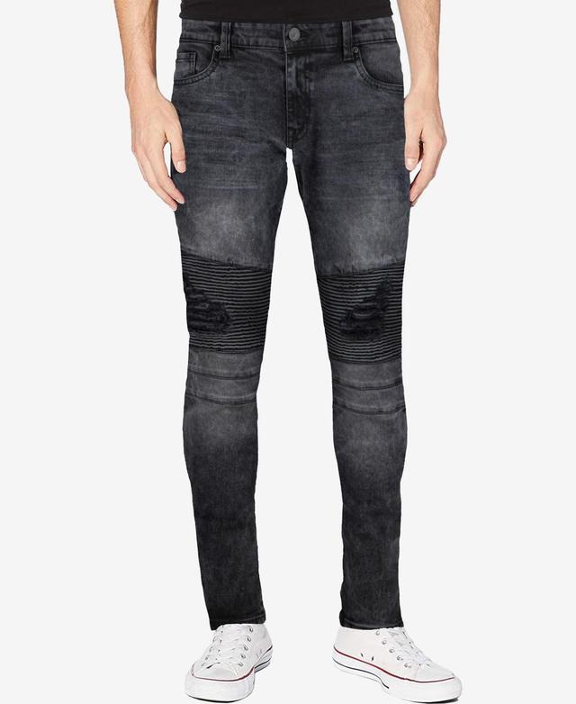 X-Ray Mens Regular Fit Moto Jeans Product Image