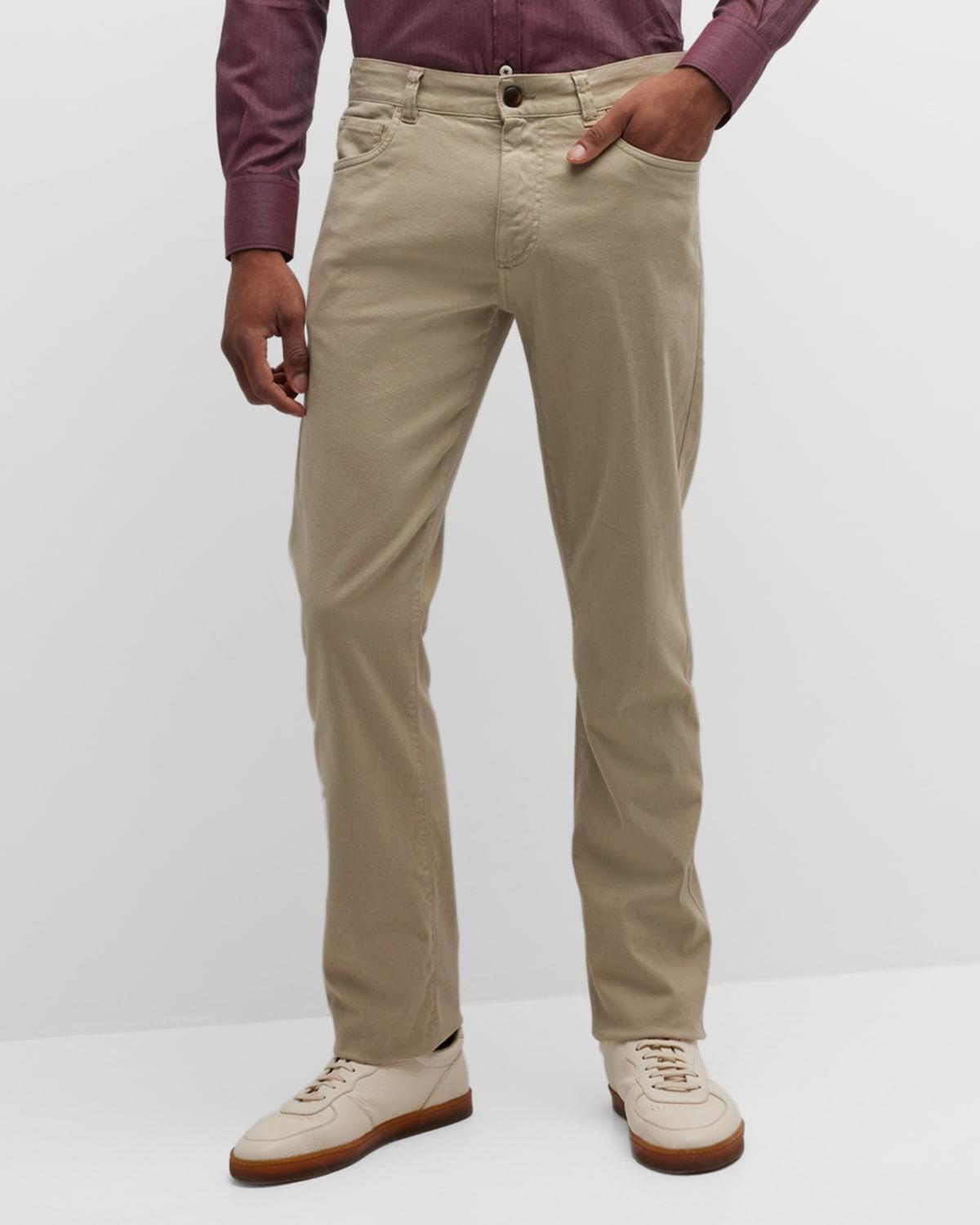 Mens 5-Pocket Stretch Trousers Product Image