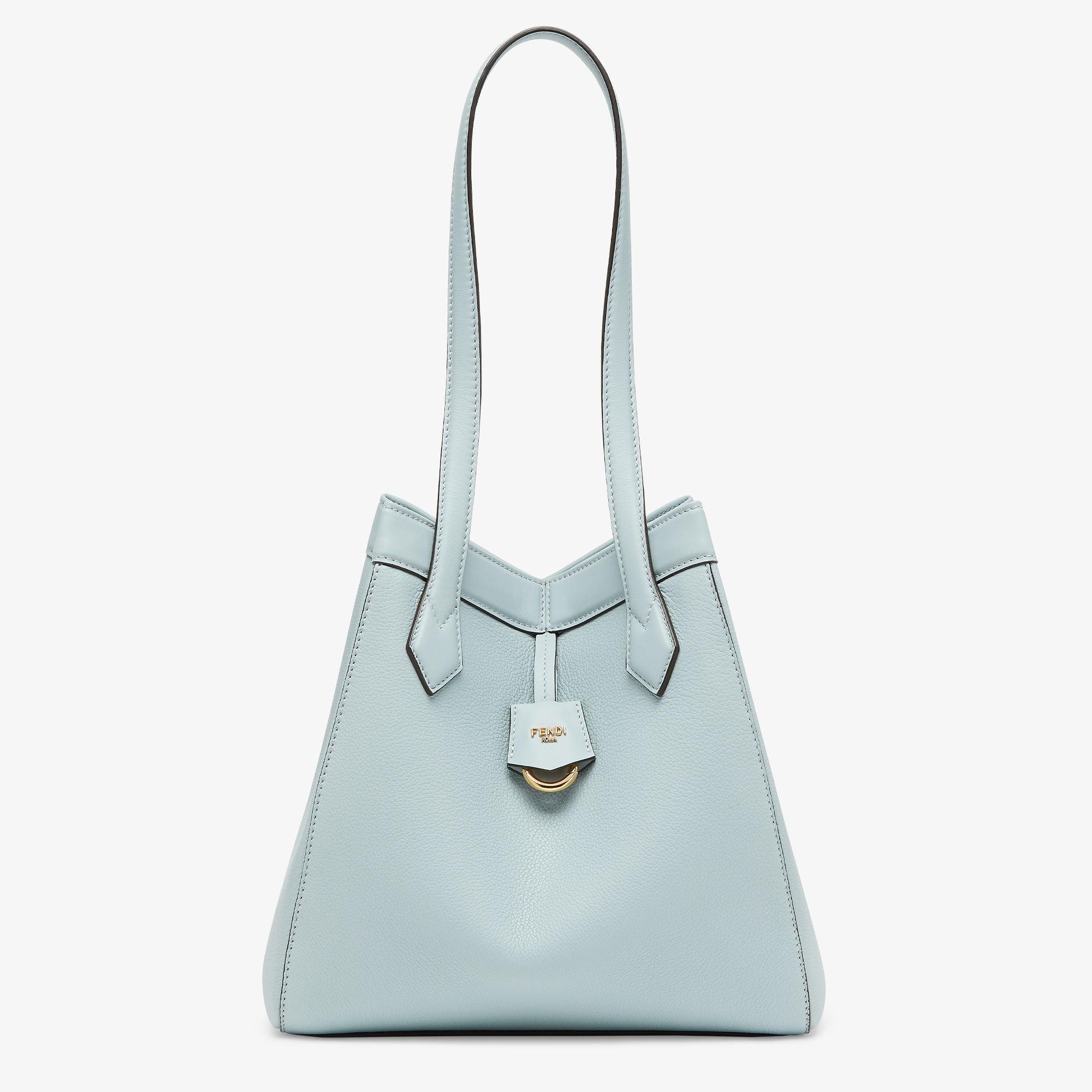 Fendi Origami MediumLight blue leather bag that can be transformed Product Image