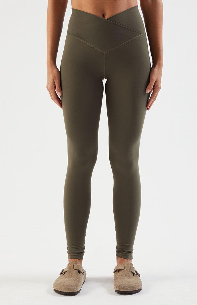 PAC 1980 Women's PAC WHISPER Active Crossover Yoga Pants Product Image