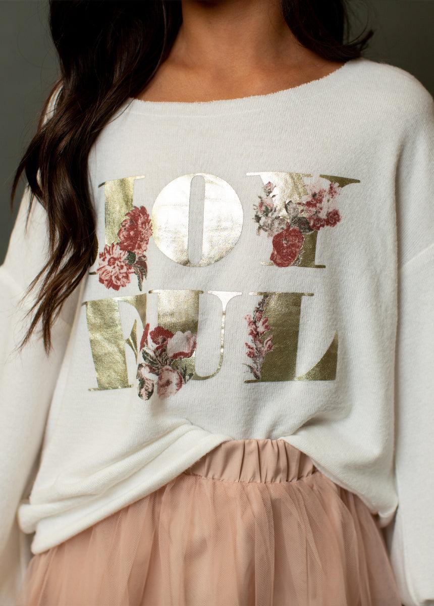 Juana Sweatshirt in Ivory Product Image