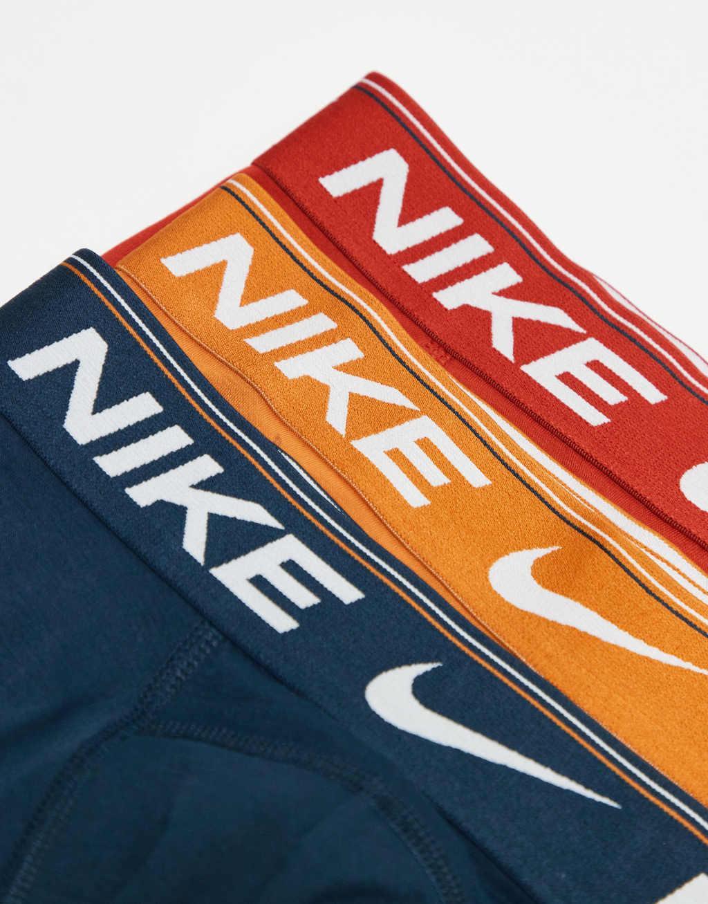 Nike Dri-Fit ultra comfort 3 pack boxer brief in red/orange/navy Product Image