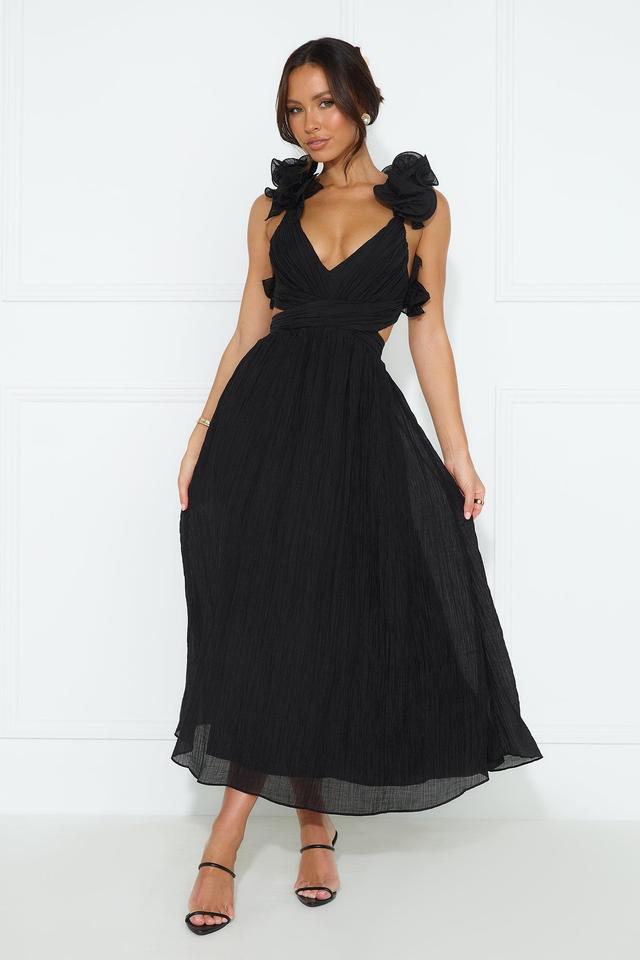 Ring The Wedding Bells Maxi Dress Black Product Image