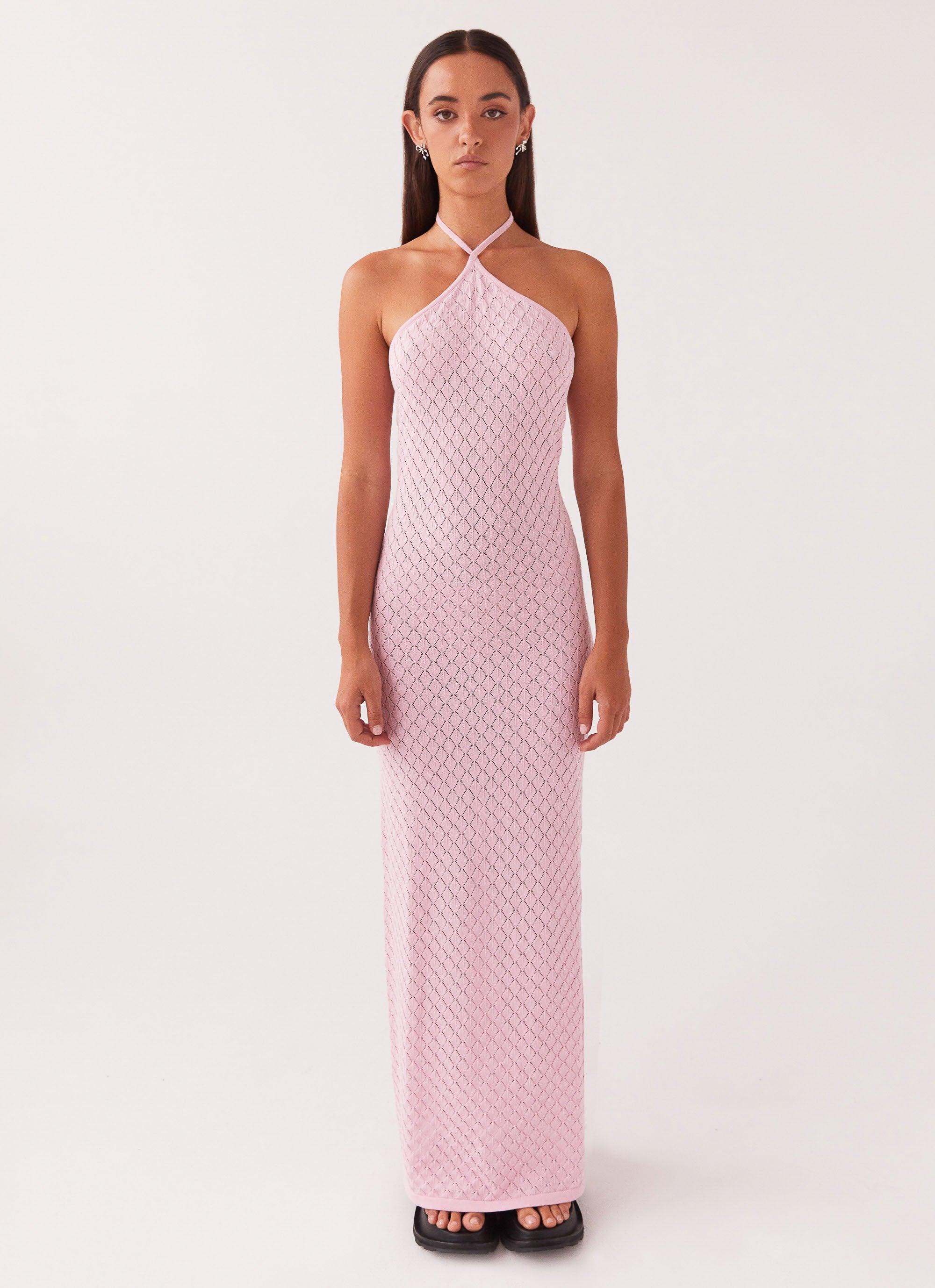 Madsy Knit Maxi Dress - Rose Pink Product Image