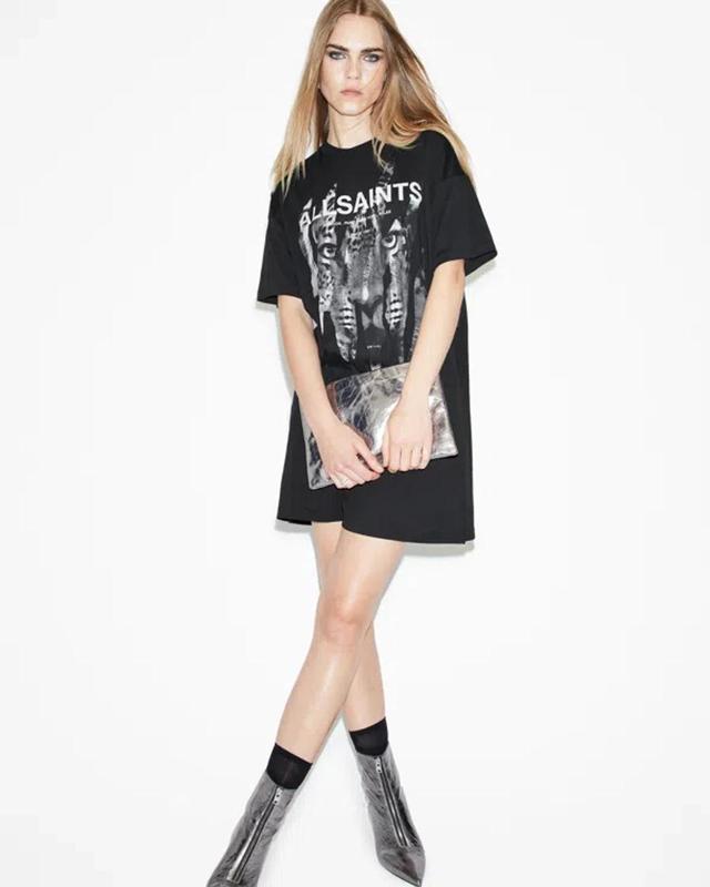 Riproar Relaxed Fit T-shirt Dress In Black Product Image