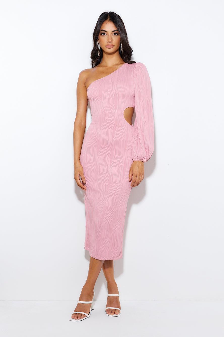 Ready To Join Midi Dress Pink Product Image