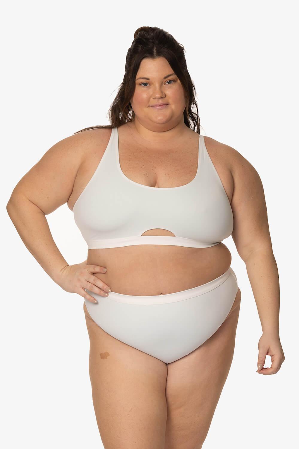 Nora Bikini Bottom - White Product Image