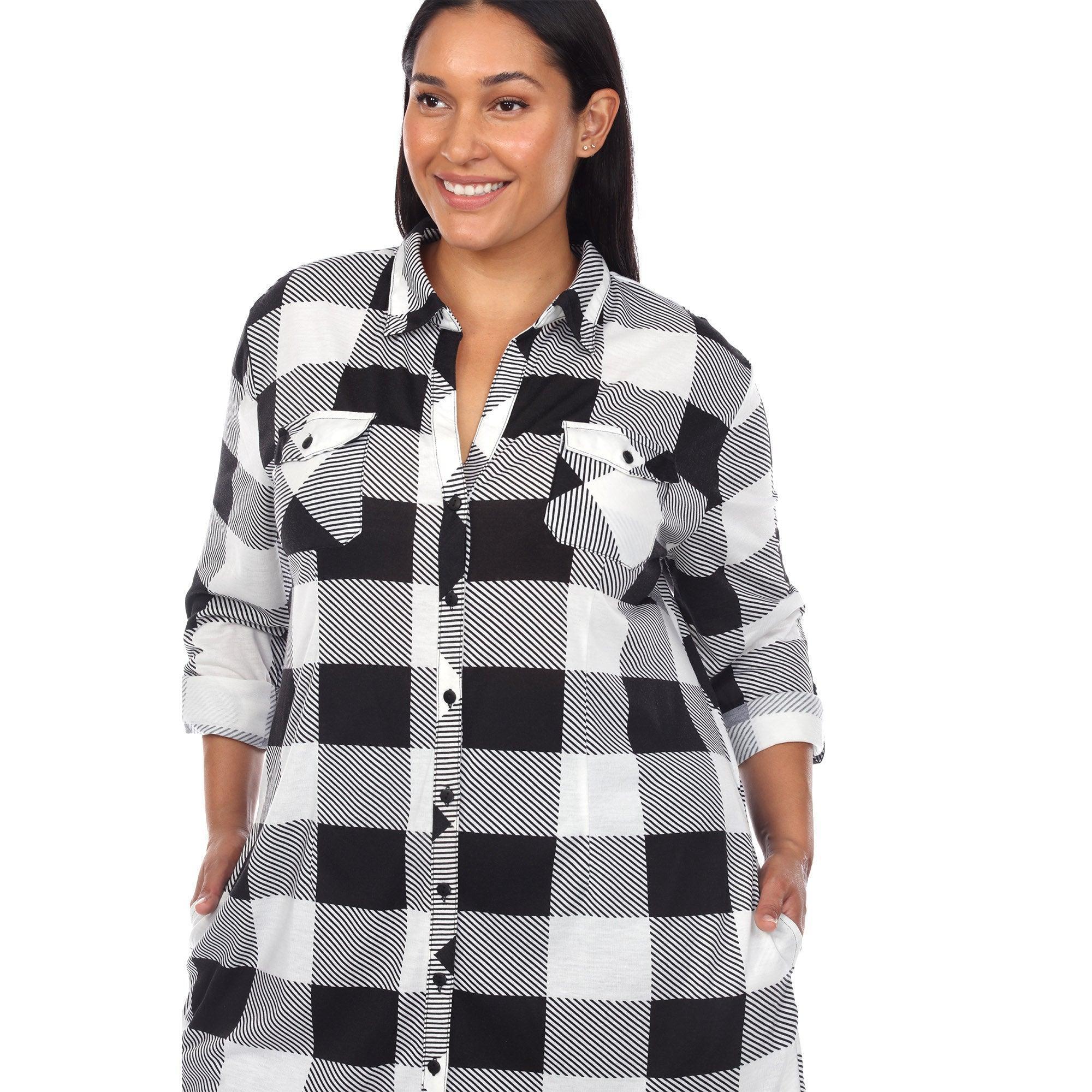 Plaid Tunic Shirt - Plus Product Image