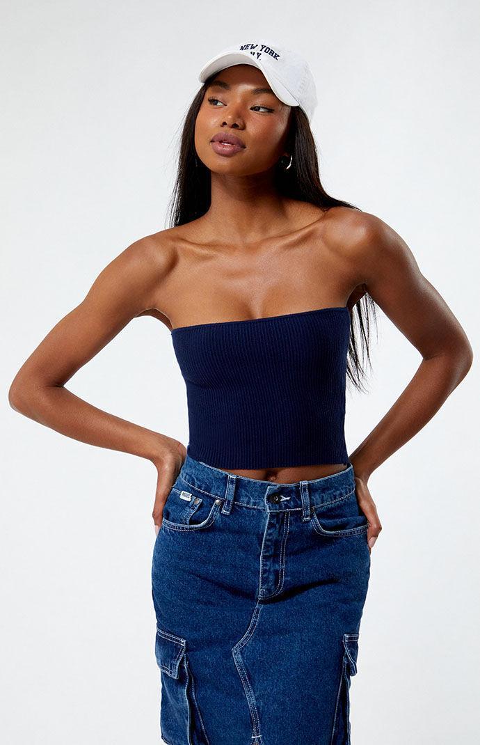 Womens Basic Sweater Tube Top Product Image