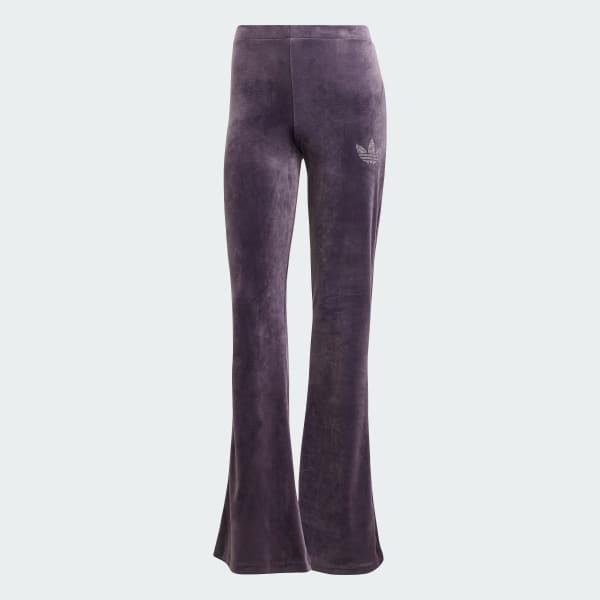 Velvet Pants With Rhinestone Trefoil Product Image