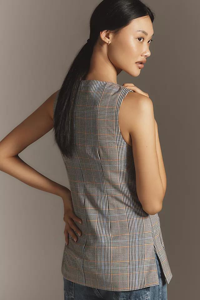 By Anthropologie Plaid Mod Vest Product Image