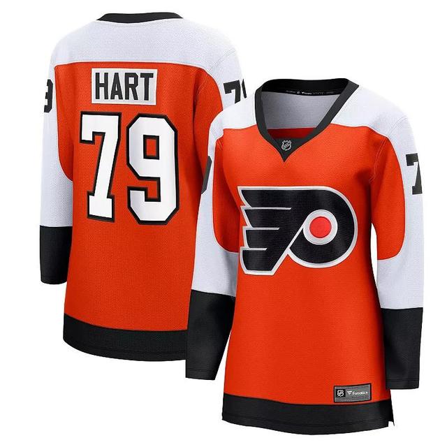 Womens Fanatics Branded Carter Hart Burnt Orange Philadelphia Flyers Home Premier Breakaway Player Jersey Product Image