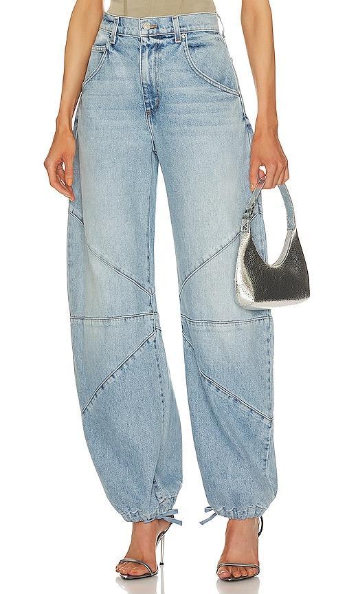 Womens Fredric High-Rise Bowed Wide-Leg Jeans Product Image