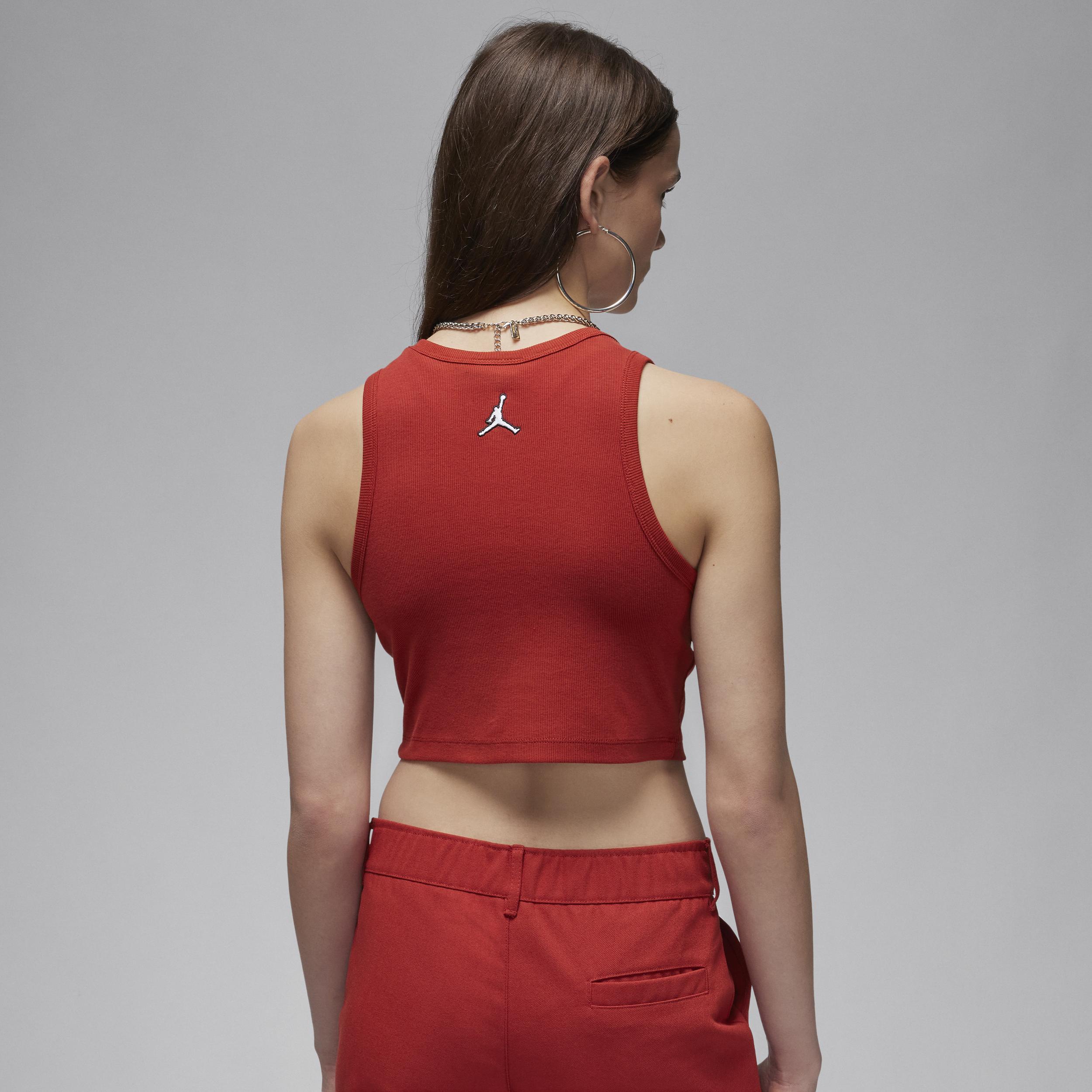 Jordan Womens Jordan Core Tank - Womens Dune Red Product Image