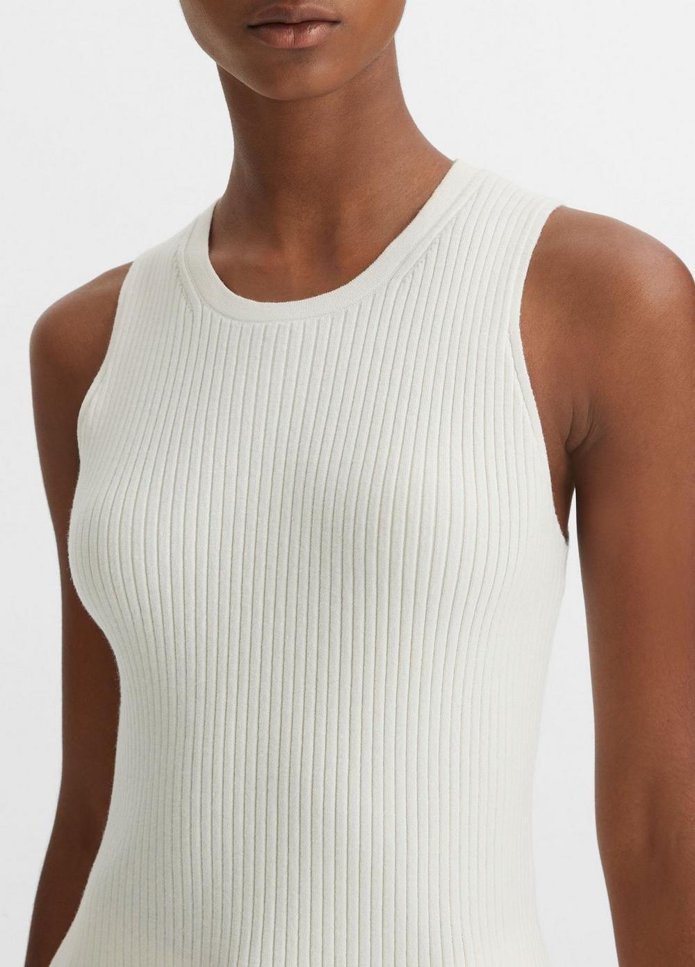 Ribbed High-Neck Sweater Tank Product Image