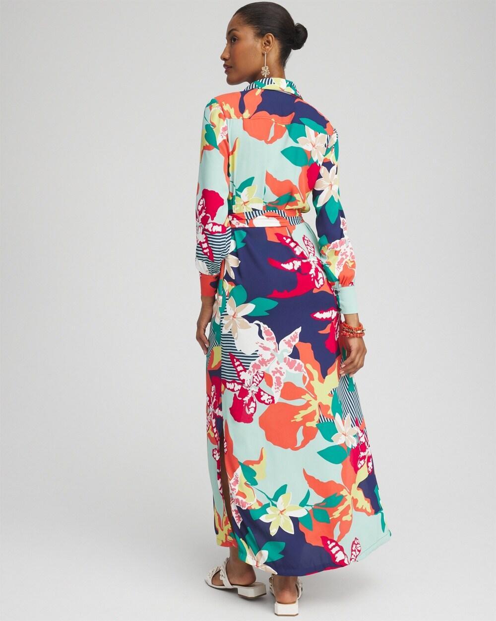 Floral Maxi Shirt Dress Product Image