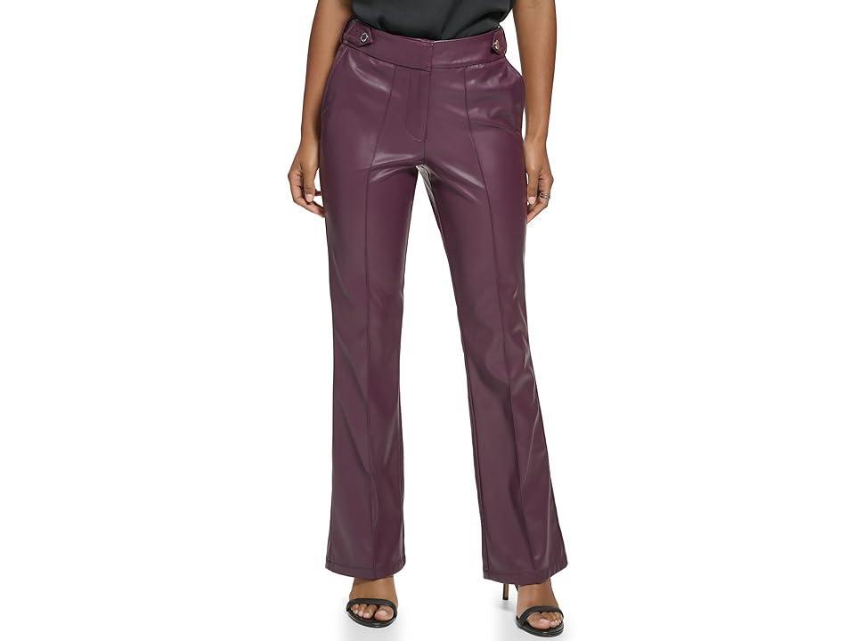 Calvin Klein PU with Tabs At Side (Port) Women's Clothing Product Image