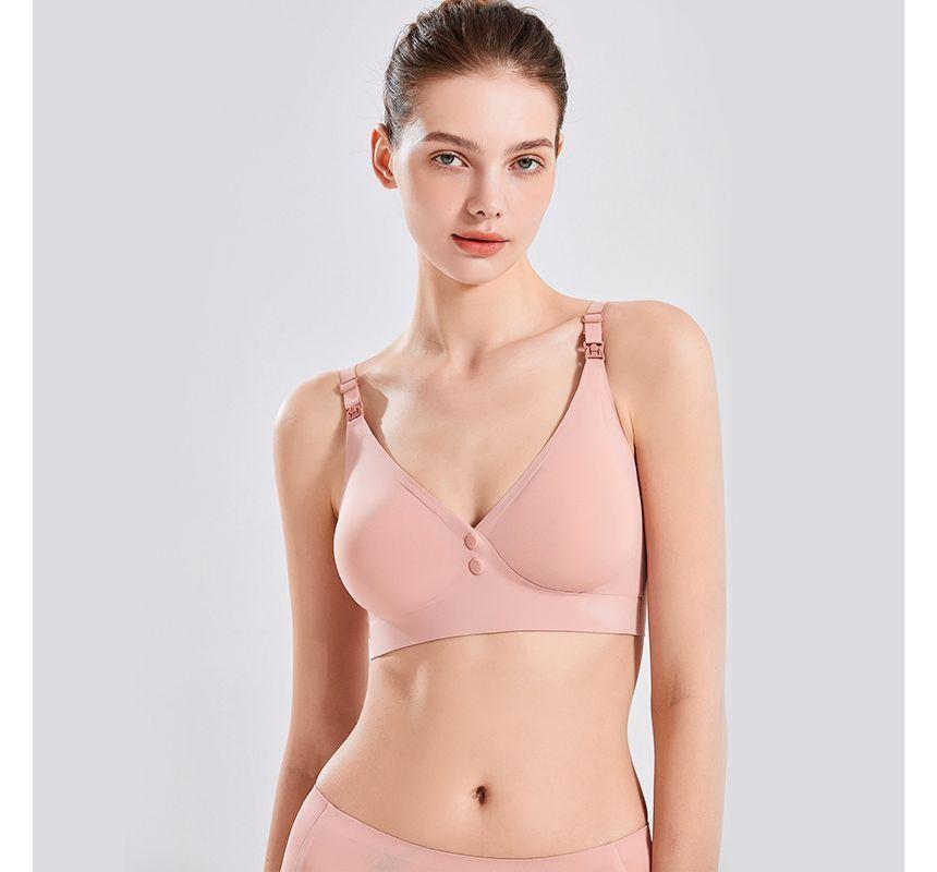 Maternity Plain Wireless Bra Product Image