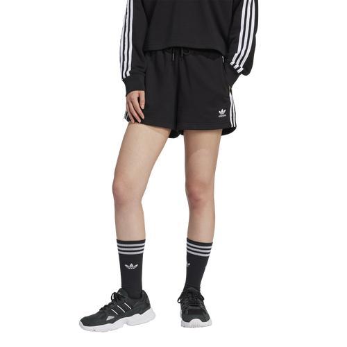 adidas Adicolor 3-Stripes French Terry Shorts Bold Gold L Womens Product Image