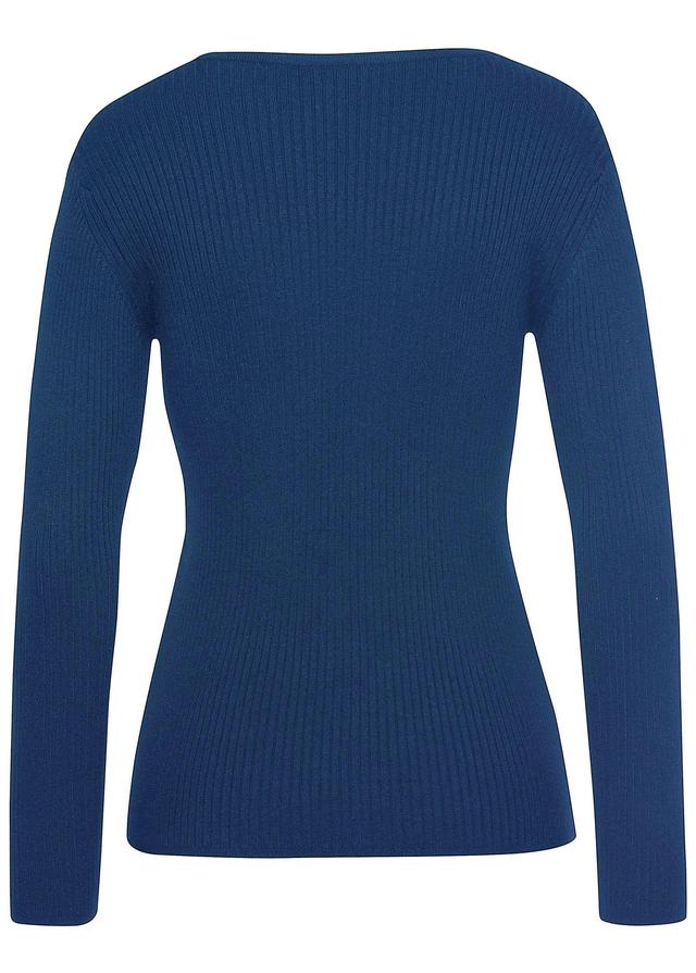 Zip-Up Sweater - Blue Product Image