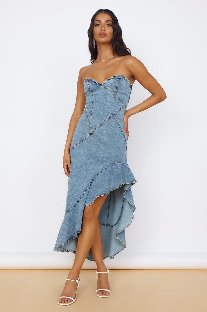 Sweet Surprises Midi Dress Denim product image