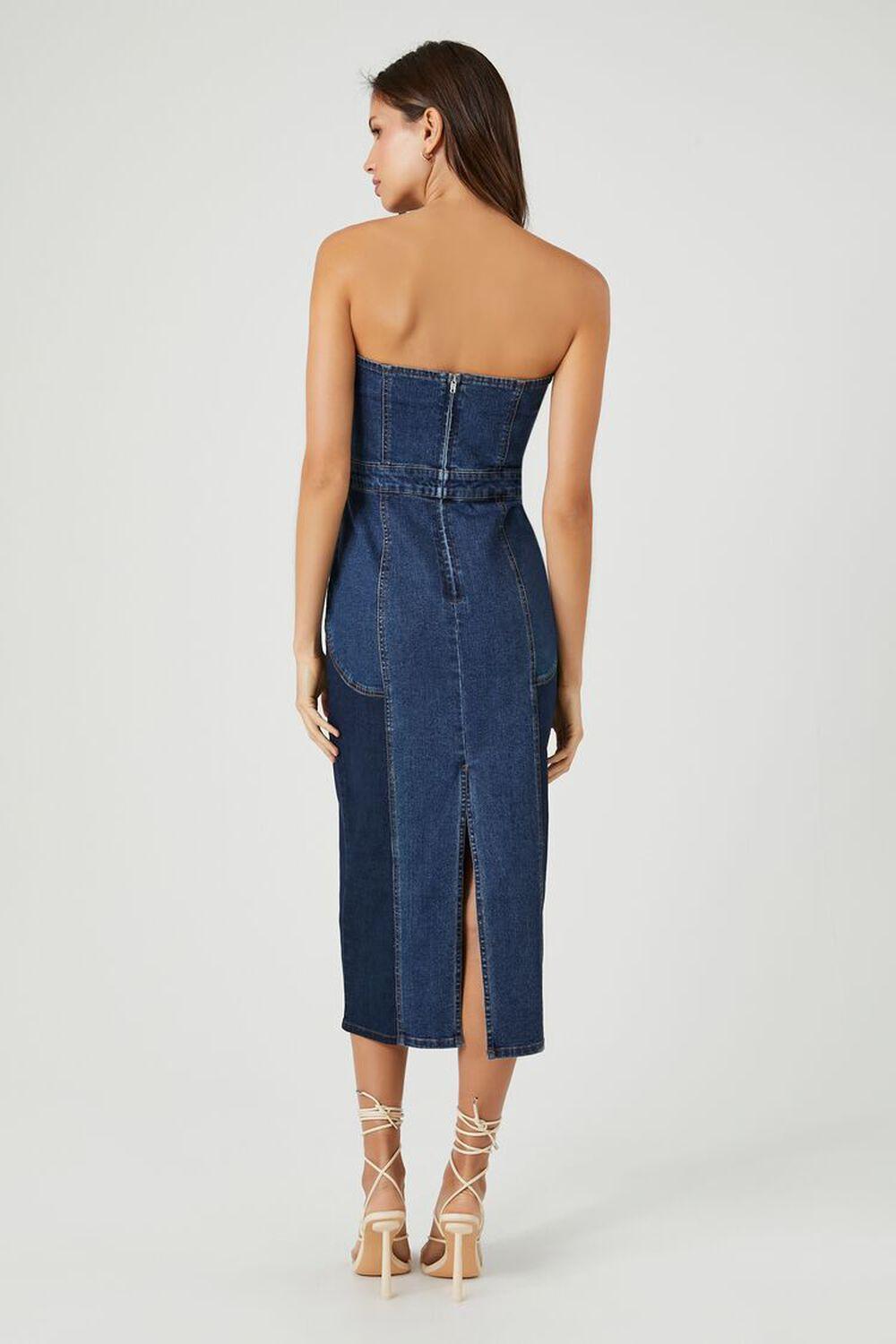 Strapless Denim Midi Dress | Forever 21 Product Image