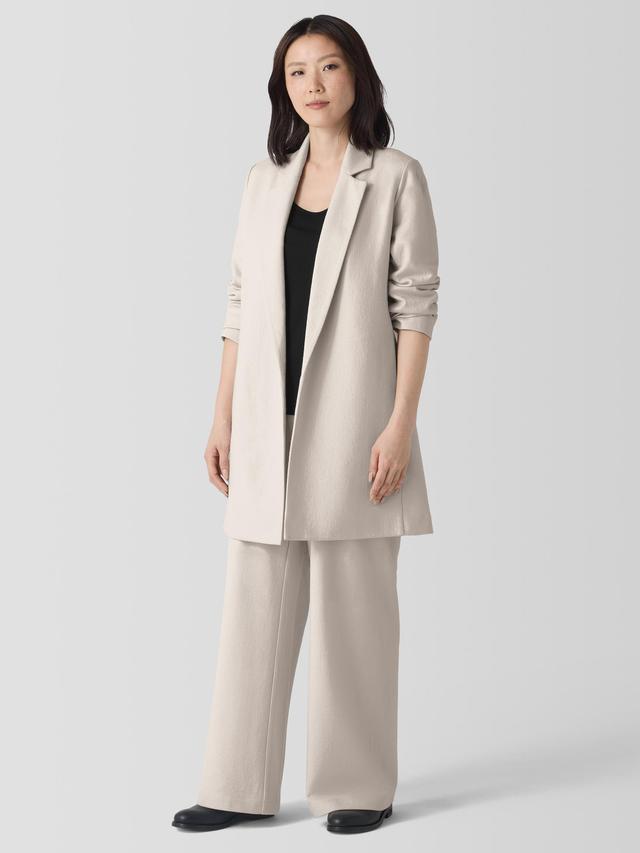 EILEEN FISHER Felted Wool Jersey Long Blazer in Regenerative Woolfemale Product Image