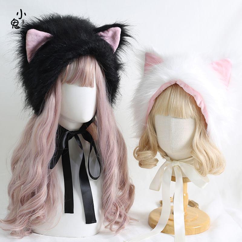 Cat Ear Chenille Hat Product Image