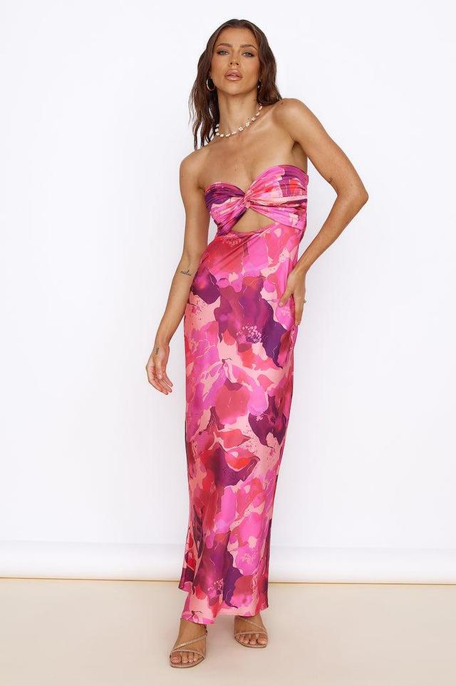 Time Stops Maxi Dress Pink Product Image