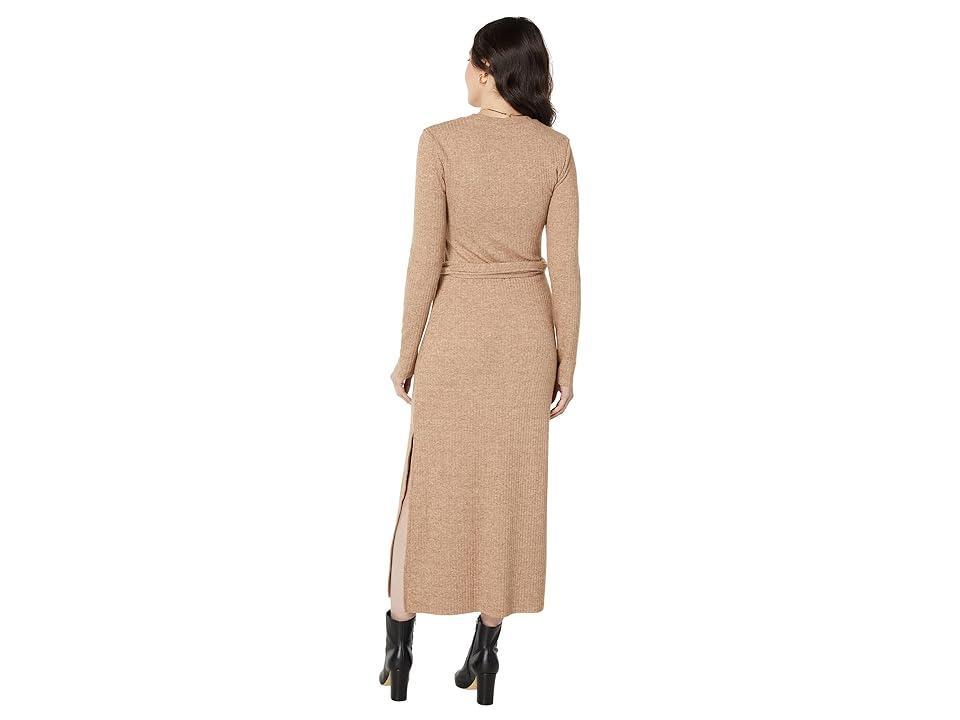 Splendid London Rib Dress (Light Walnut Heather) Women's Dress Product Image