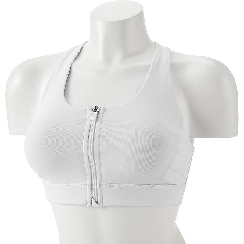 Tek Gear Zip-Front Medium-Impact Sports Bra, Womens Product Image