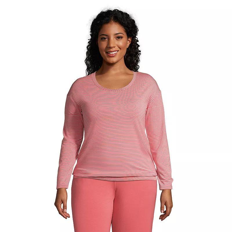 Womens Lands End Long Sleeve Pajama Top Product Image