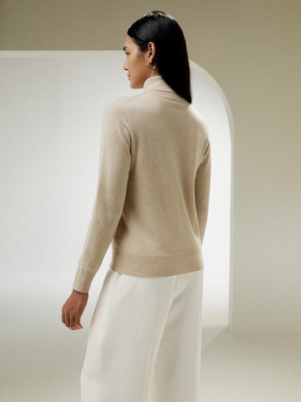 Pure Cashmere Turtleneck Sweater Product Image