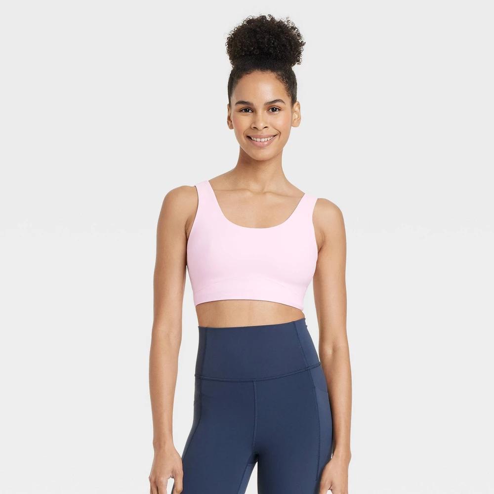 Womens Everyday Soft Medium Support Longline Sports Bra - All In Motion Light XS Product Image