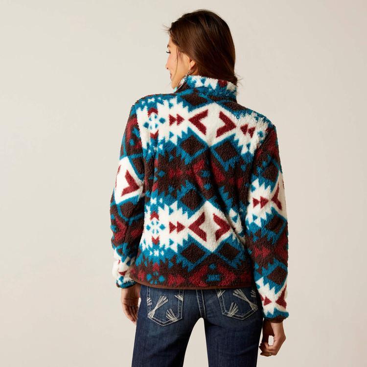 Ariat® Ladies Berber Snap 3/4 Multi Color Aztec Print Button Down Product Image