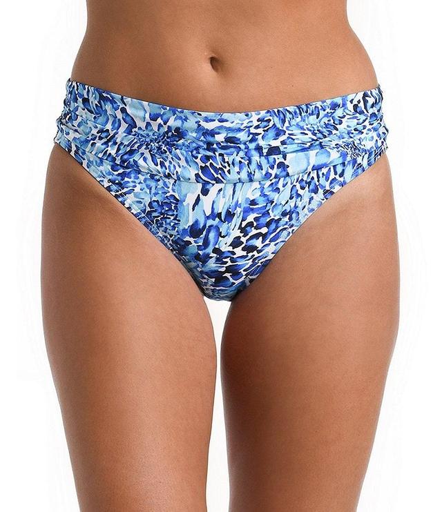 La Blanca Aquatic Nature Printed Shirred Band Hipster Swim Bottom Product Image