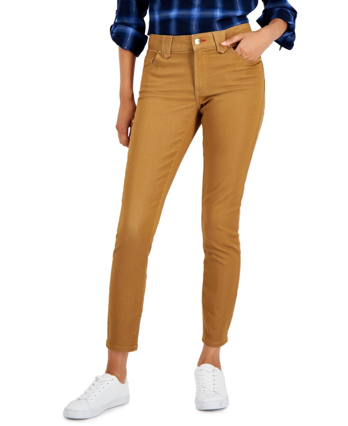 Tommy Hilfiger Womens Th Flex Waverly Sateen Skinny Pants Product Image