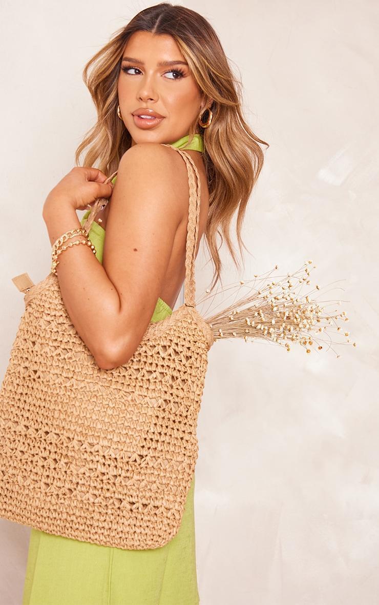 Natural Raffia Beach Tote Product Image