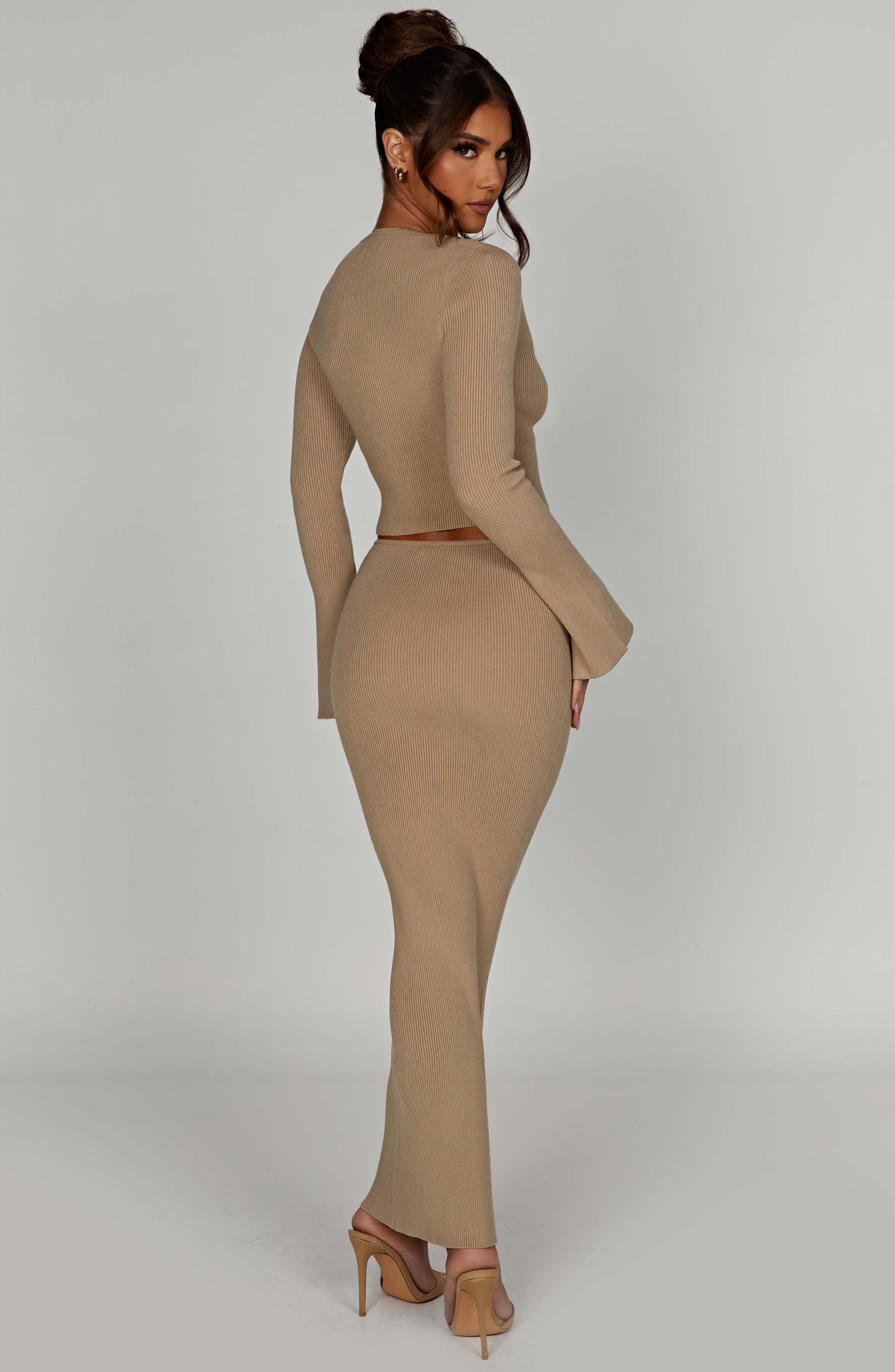 Elia Maxi Skirt - Beige Product Image