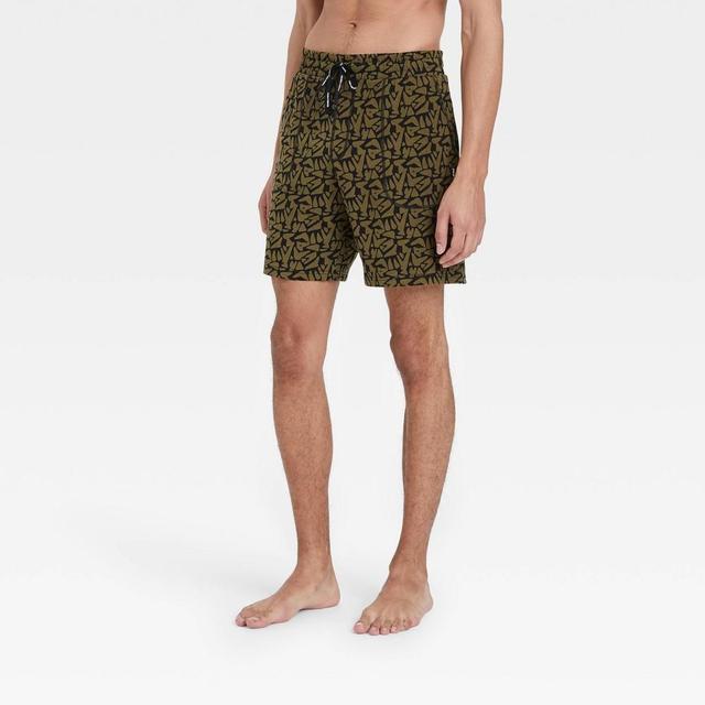 Pair of Thieves Mens Super Soft Lounge Pajama Shorts - Dark Olive Product Image