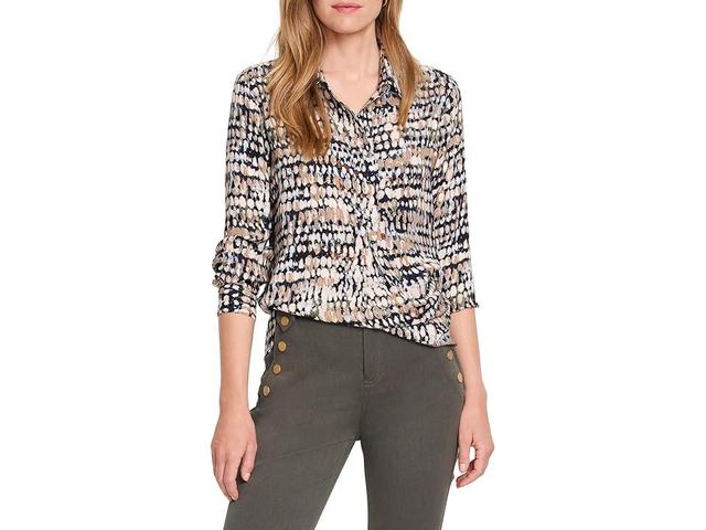 NIC+ZOE Harvest Dot Top (Neutral ) Women's Clothing Product Image