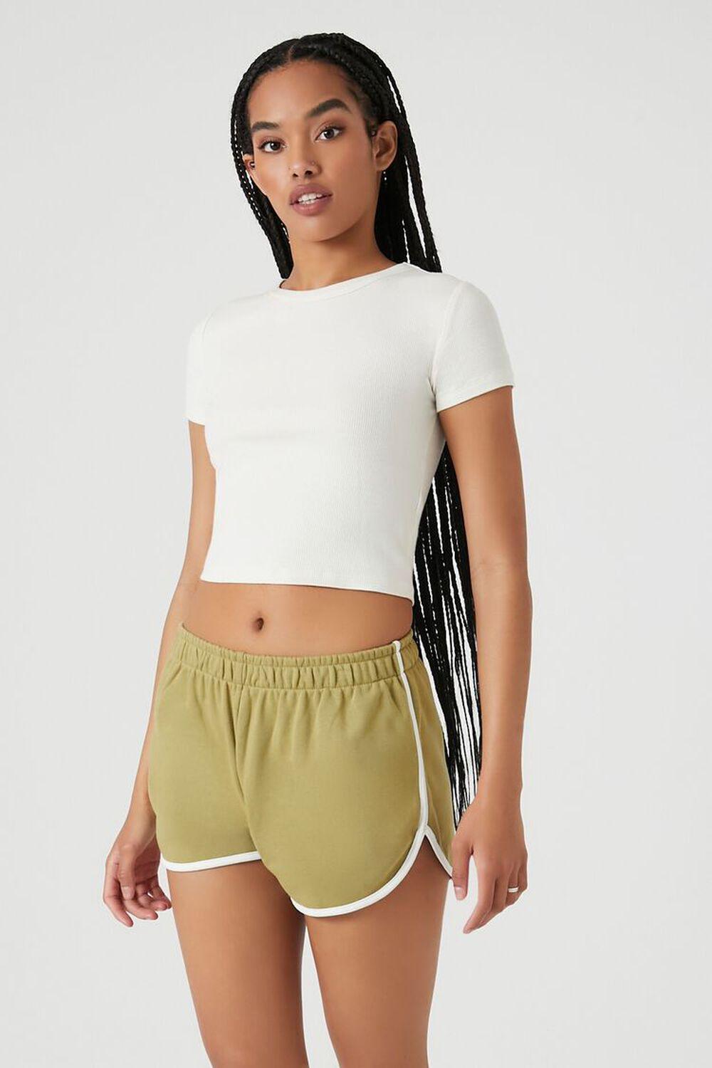 French Terry Ringer Shorts | Forever 21 Product Image