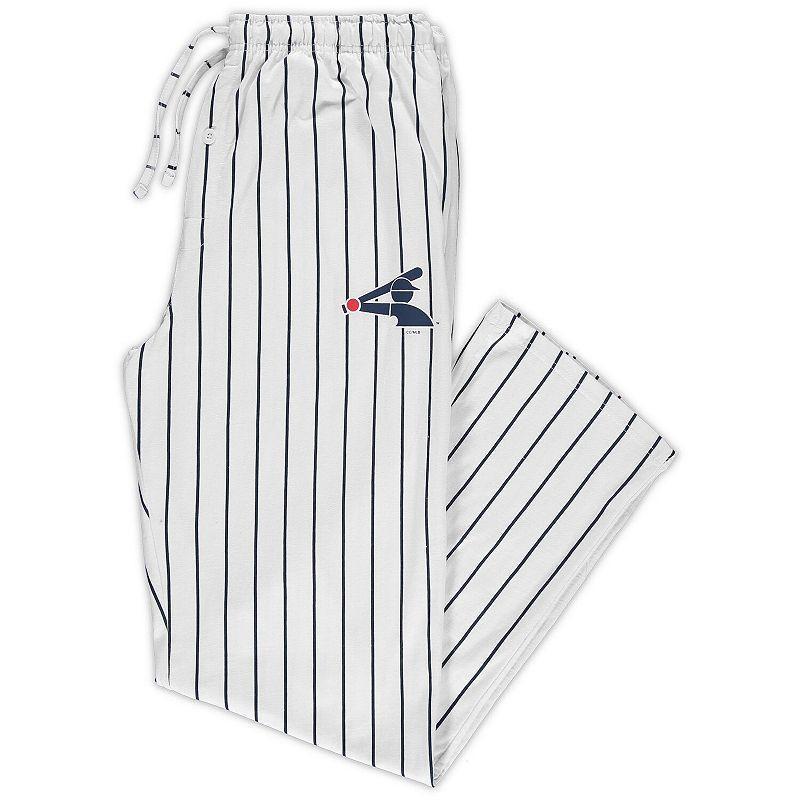 Mens Concepts Sport /Black Chicago Sox Big & Tall Pinstripe Sleep Pants Product Image