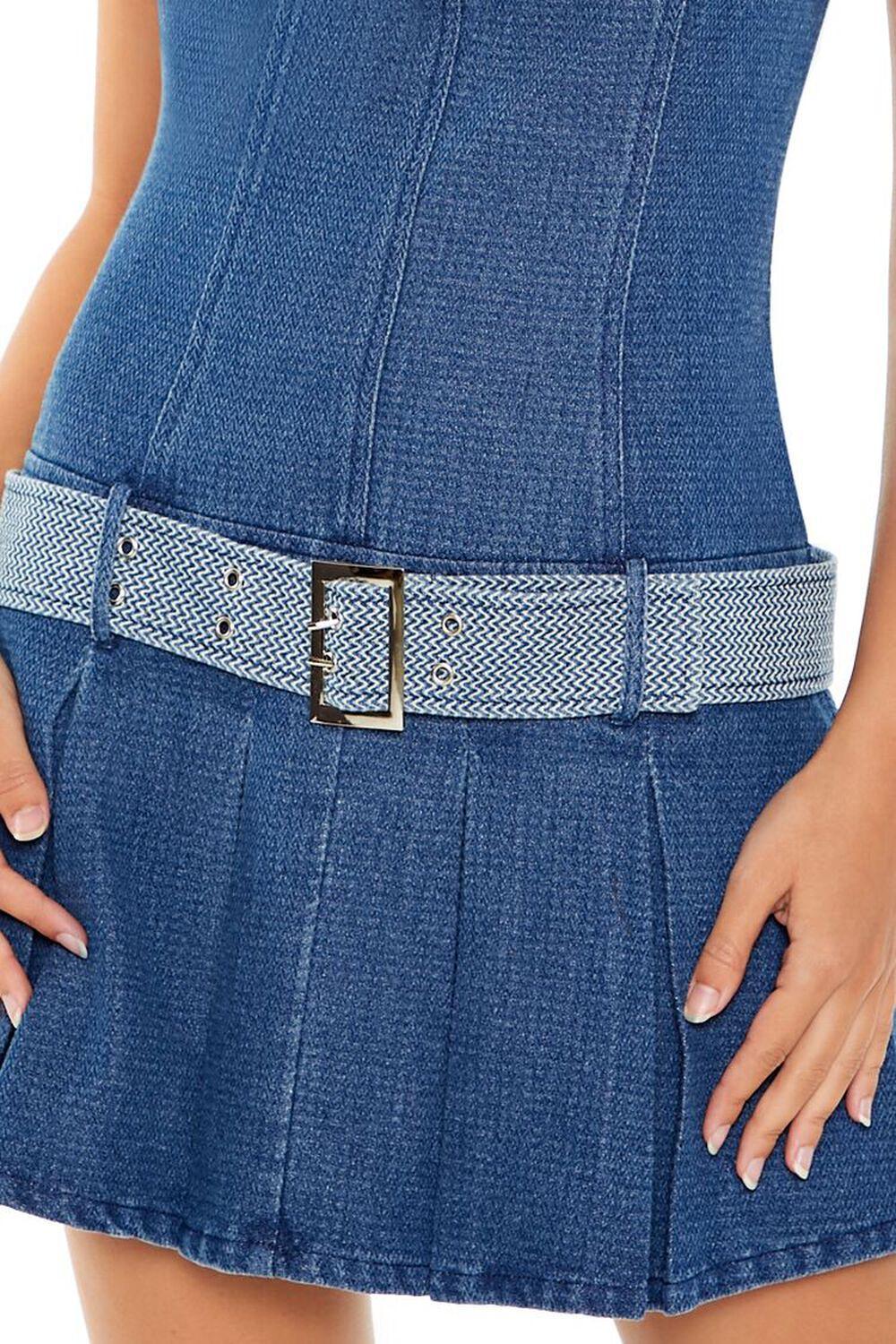 Belted Strapless Denim Mini Dress | Forever 21 Product Image