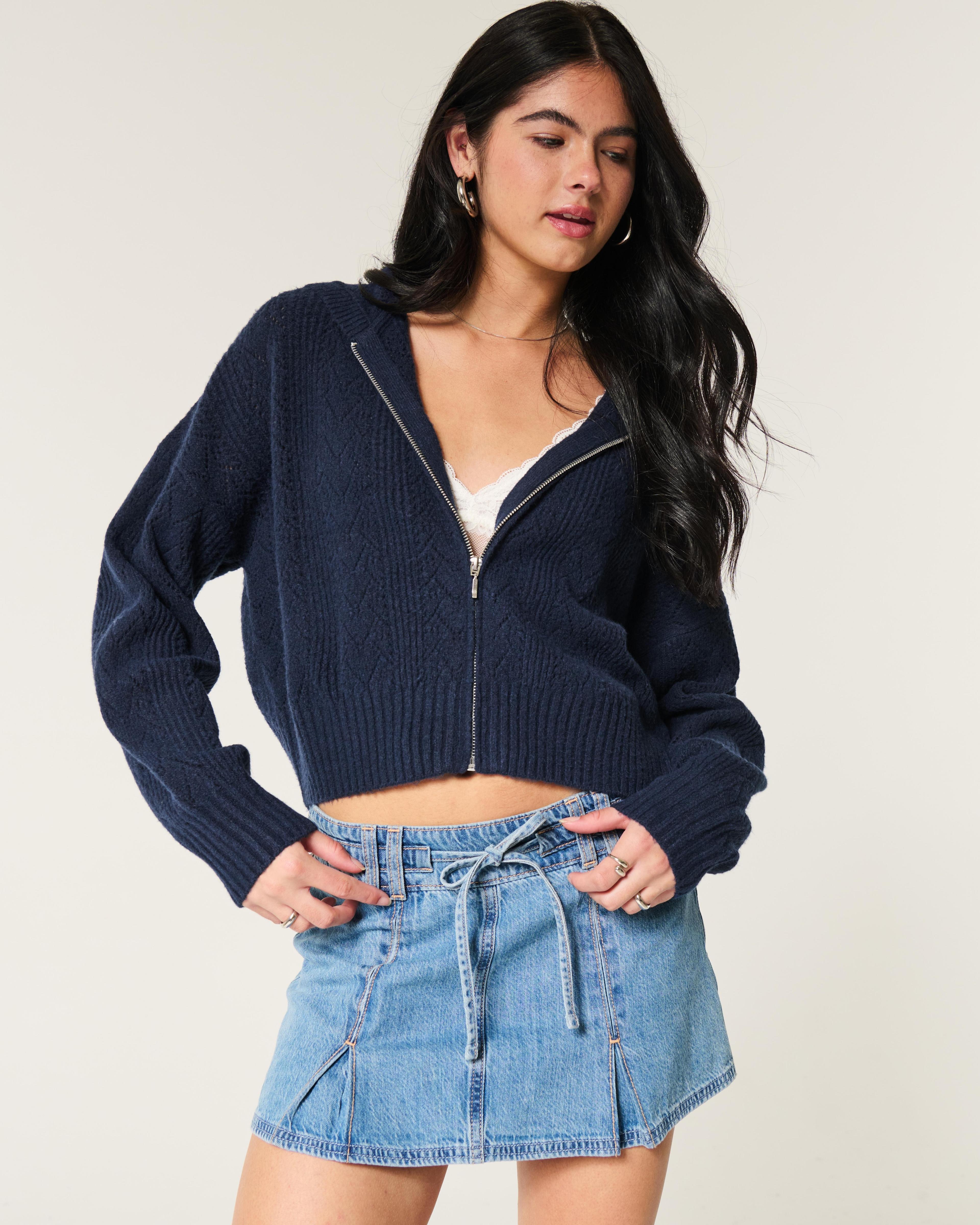 Hollister Comfy Cloud Easy Zip-Up Sweater Hoodie Product Image