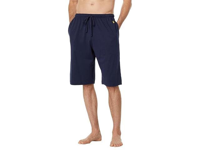 Polo Ralph Lauren Enzyme Lightweight Cotton Sleepwear Relaxed Sleep Shorts (Cruise Navy Polo Yellow PP) Men's Pajama Product Image