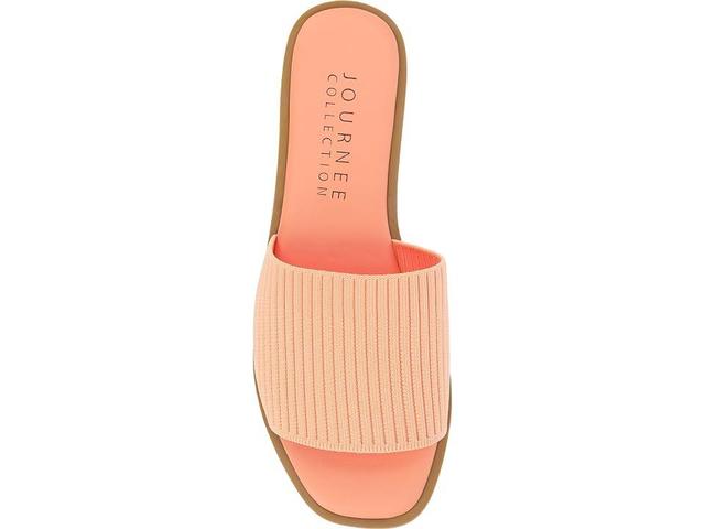 Journee Collection Prisilla Womens Tru Comfort Foam Linen Slip On Slide Sandals Product Image