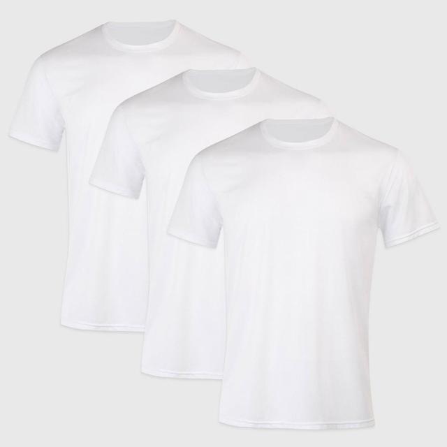 Hanes Premium Mens X-Temp Mesh Short Sleeve Crewneck T-Shirt 3pk - White Product Image