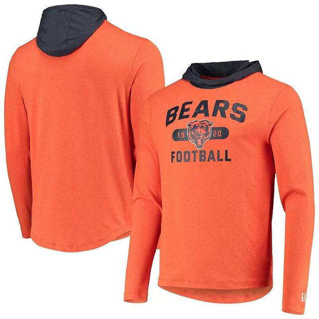 Mens New Era /Navy Chicago Bears Active Block Hoodie Long Sleeve T-Shirt Product Image