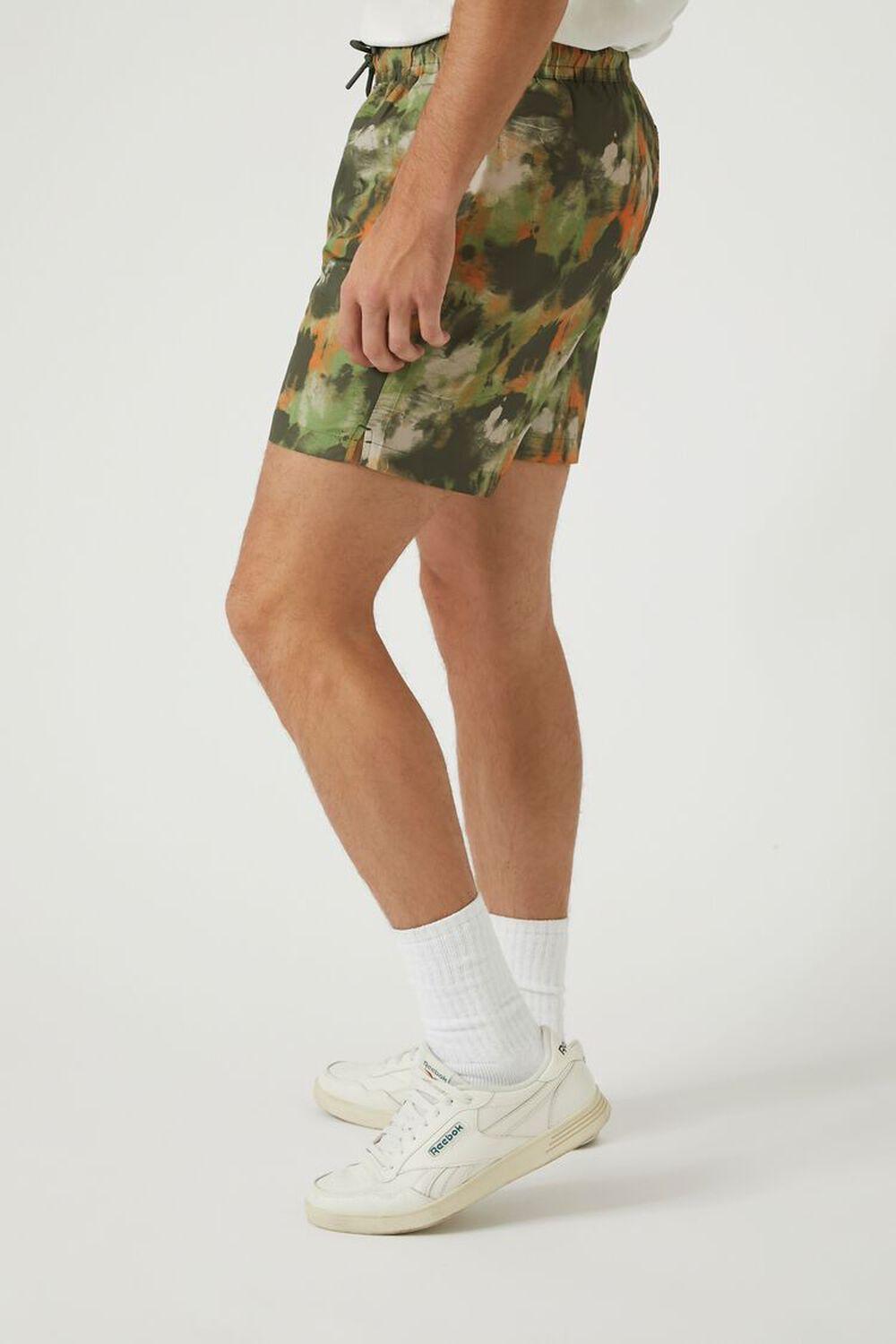 Watercolor Print Swim Trunks | Forever 21 Product Image